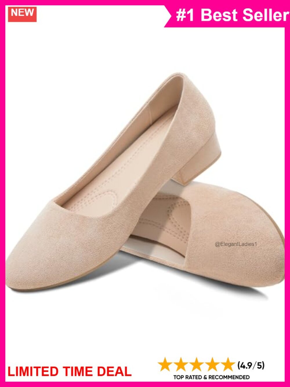 Women's Faux Suede Low Chunky Block Heel Closed Toe Pumps Classic Business